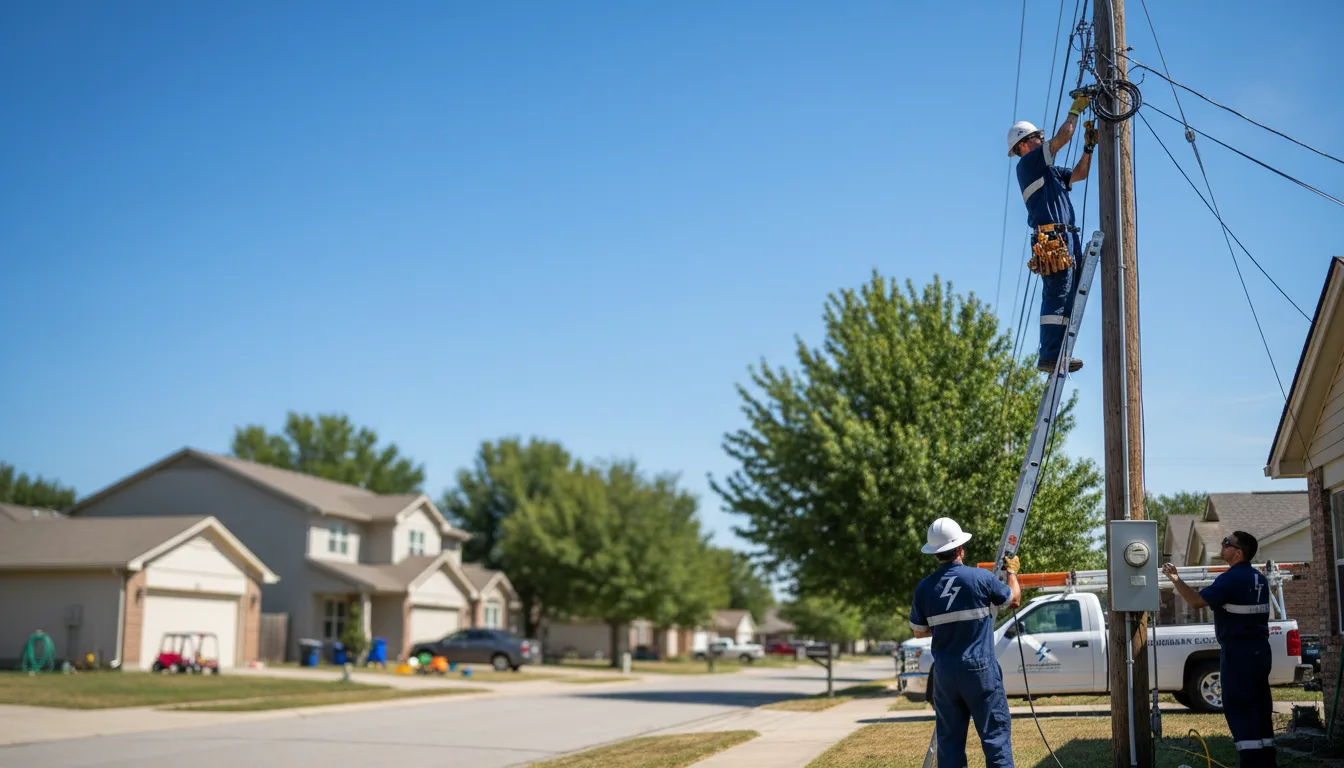 Residential electrician providing installation services in Fairfax, MN
